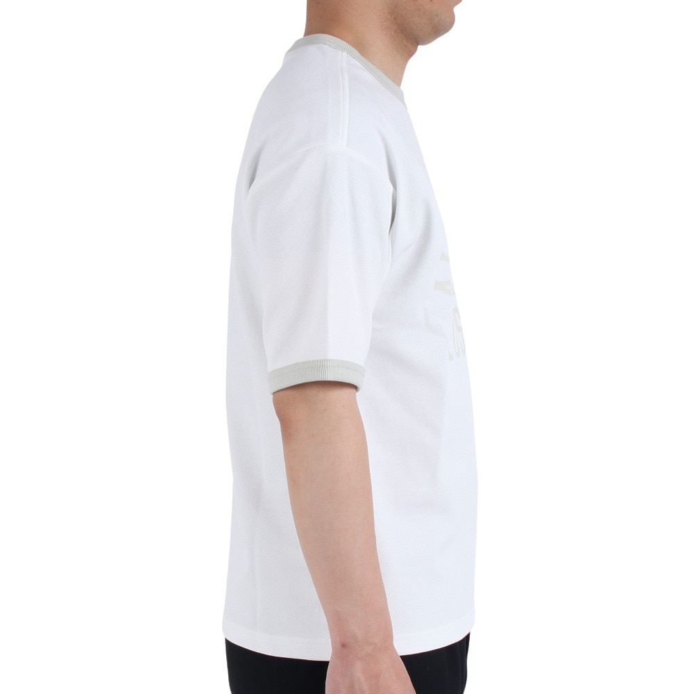ラッセル（RUSSELL）（メンズ）半袖Tシャツ メンズ ドライフィット 鹿の子  RBM23S0007 WHT