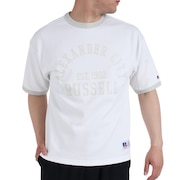 ラッセル（RUSSELL）（メンズ）半袖Tシャツ メンズ ドライフィット 鹿の子  RBM23S0007 WHT
