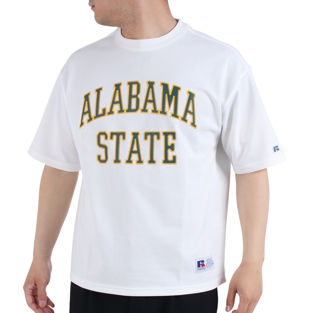 ラッセル（RUSSELL）（メンズ）半袖Tシャツ メンズ ドライフィット  RBM23S0008 WHT