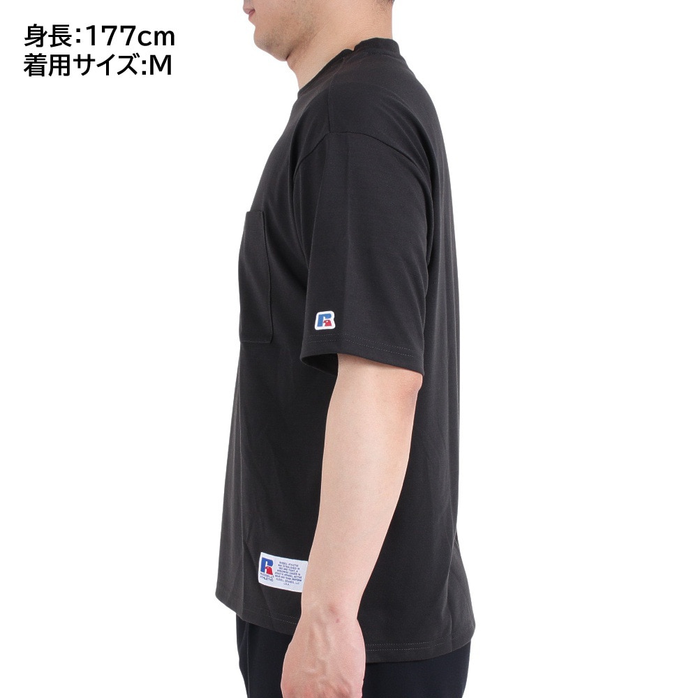 ラッセル（RUSSELL）（メンズ）半袖Tシャツ メンズ コットンライク  RBM23S0009 CGRY