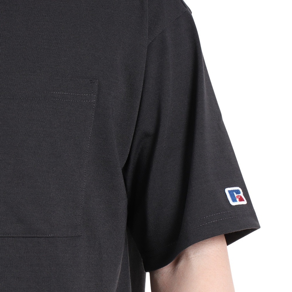 ラッセル（RUSSELL）（メンズ）半袖Tシャツ メンズ コットンライク  RBM23S0009 CGRY