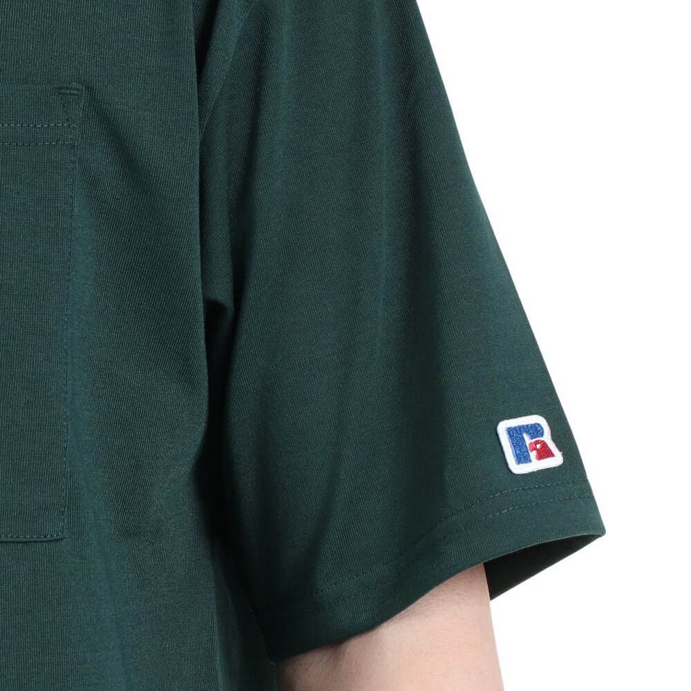 ラッセル（RUSSELL）（メンズ）半袖Tシャツ メンズ コットンライク  RBM23S0009 GRN