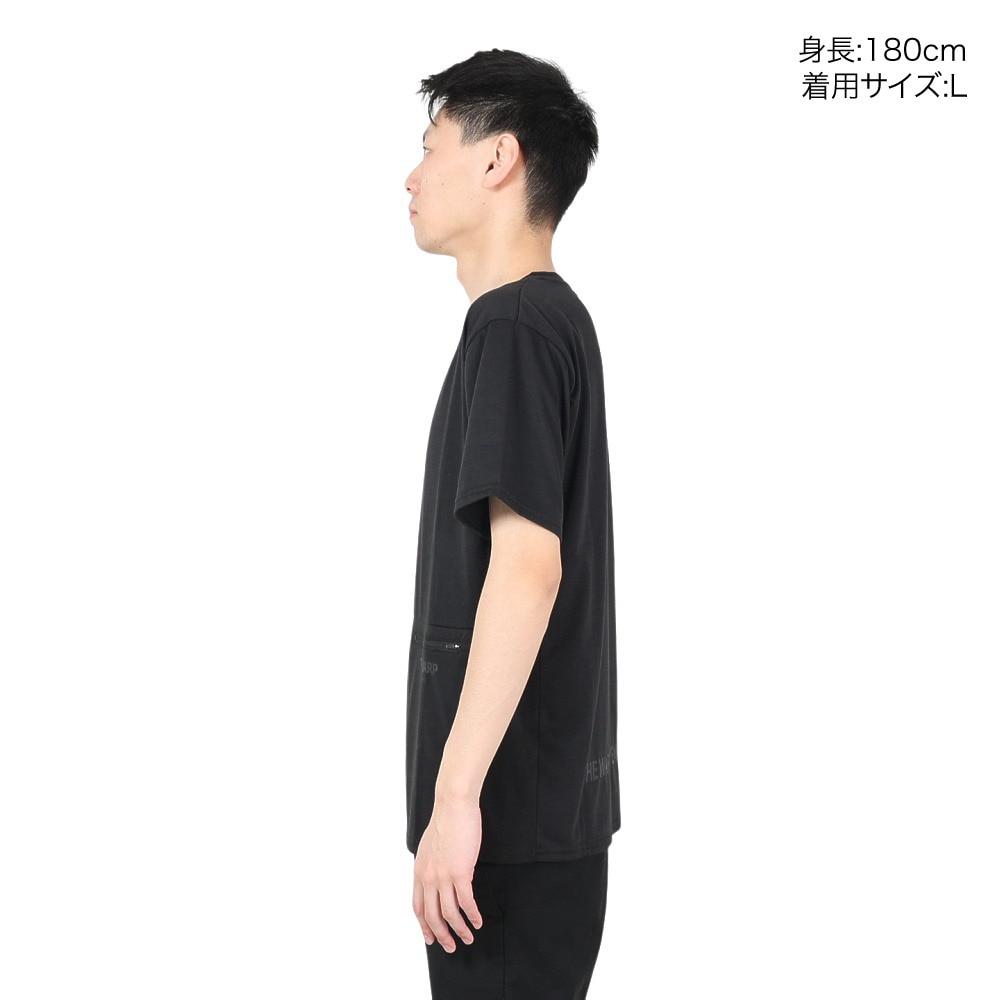 ザ・ワープ・バイ・エネーレ（The Warp By Ennerre）（メンズ）半袖Tシャツ メンズ 黒 WB3PJA14 BLK
