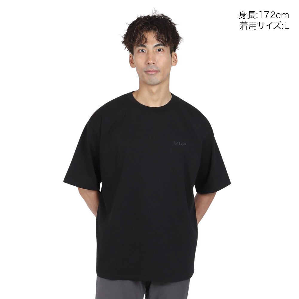 ザ・ワープ・バイ・エネーレ（The Warp By Ennerre）（メンズ）半袖Tシャツ メンズ 黒 BIG FIT WB3PJA22 BLK