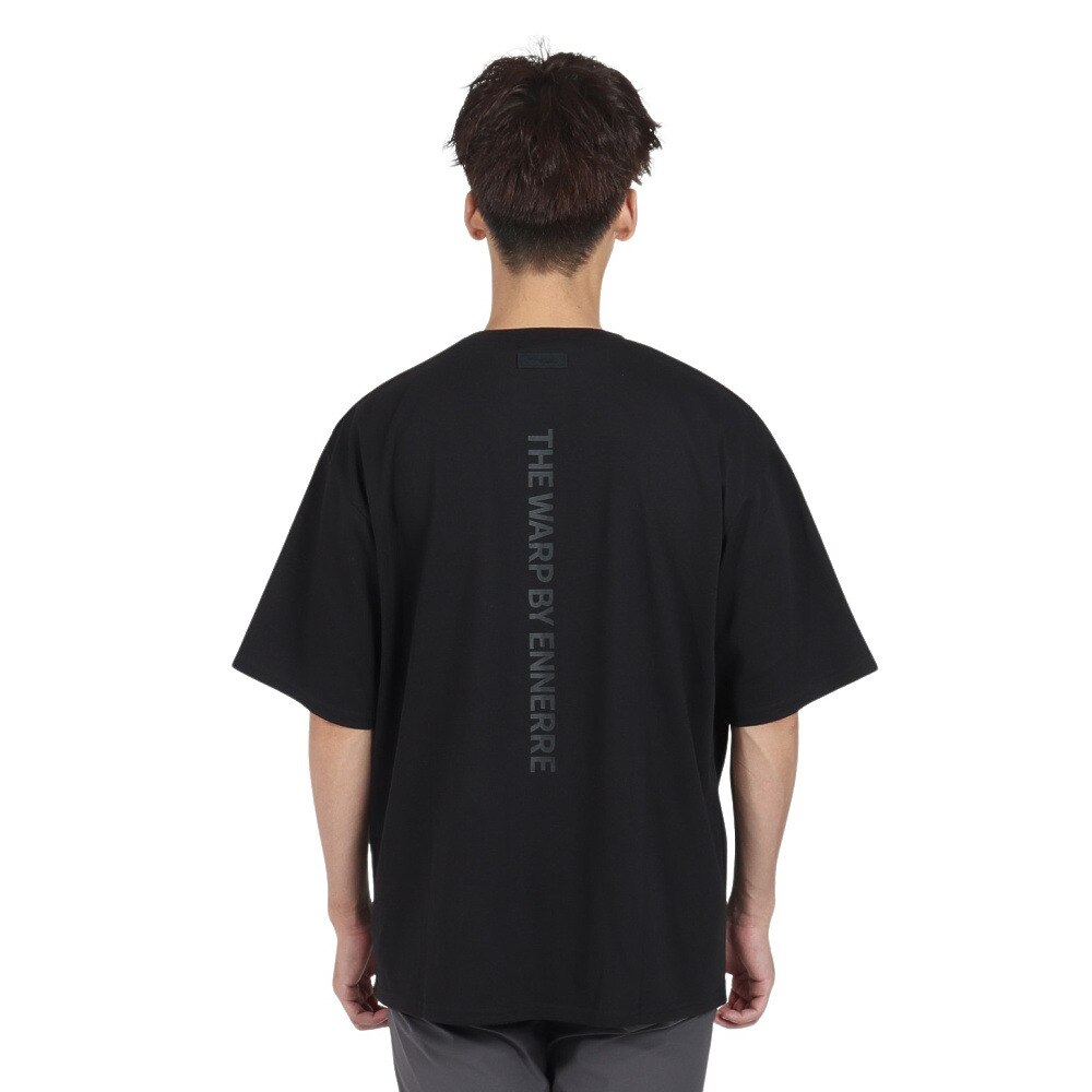 ザ・ワープ・バイ・エネーレ（The Warp By Ennerre）（メンズ）半袖Tシャツ メンズ 黒 BIG FIT WB3PJA22 BLK