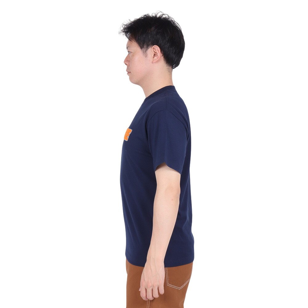エクストララージ（メンズ、レディース）半袖Tシャツ メンズ CHENILLE STANDARD 101232011023-NAVY