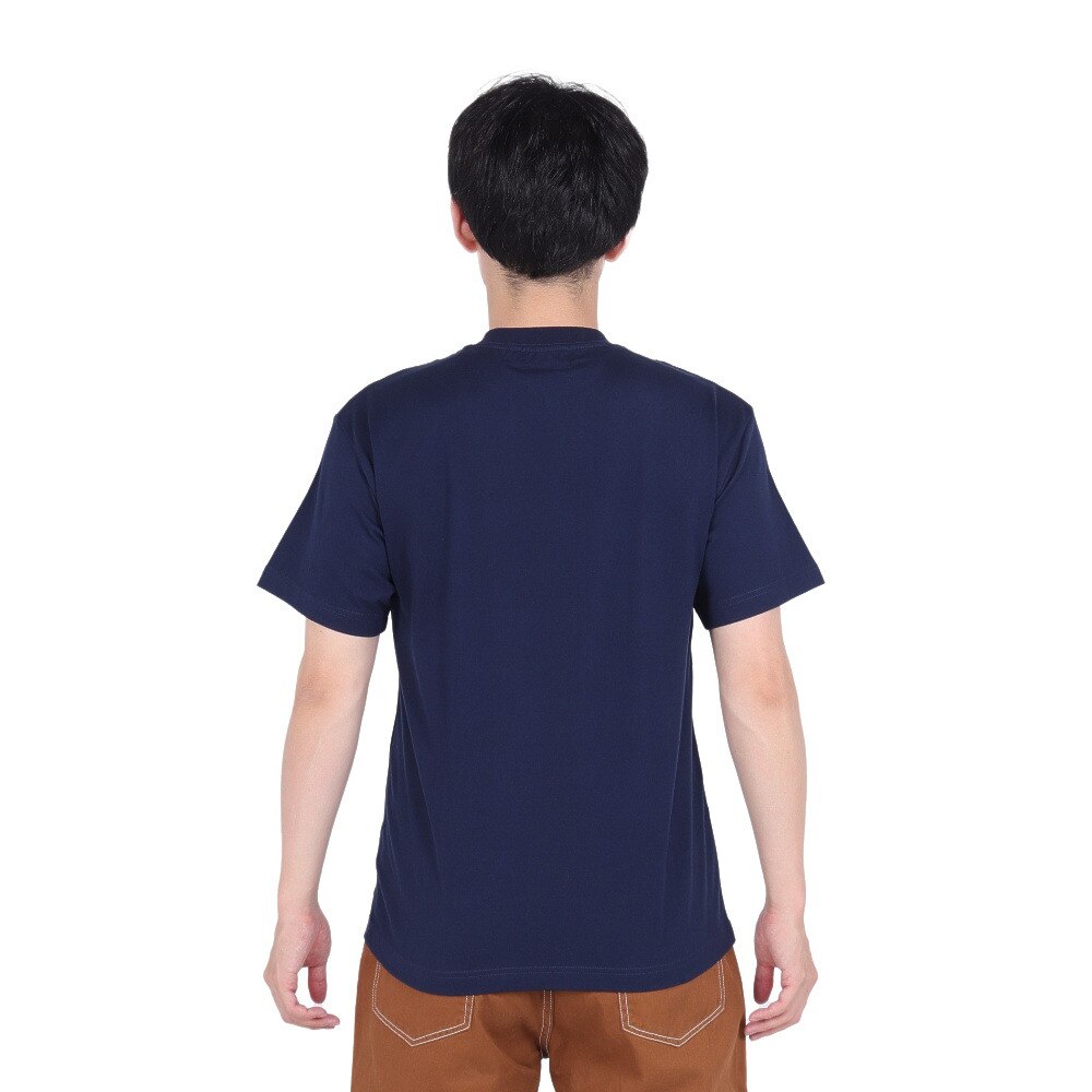 エクストララージ（メンズ、レディース）半袖Tシャツ メンズ CHENILLE STANDARD 101232011023-NAVY