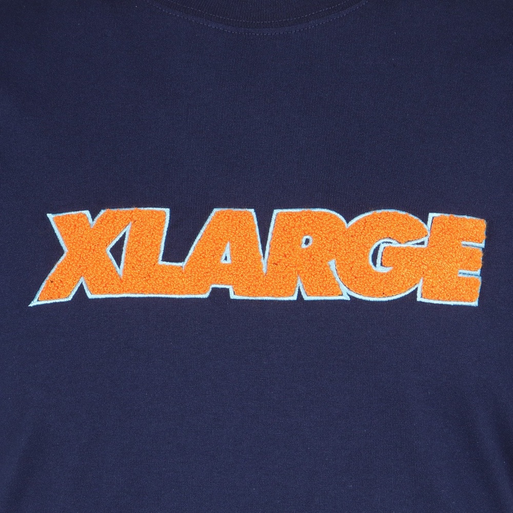 エクストララージ（メンズ、レディース）半袖Tシャツ メンズ CHENILLE STANDARD 101232011023-NAVY