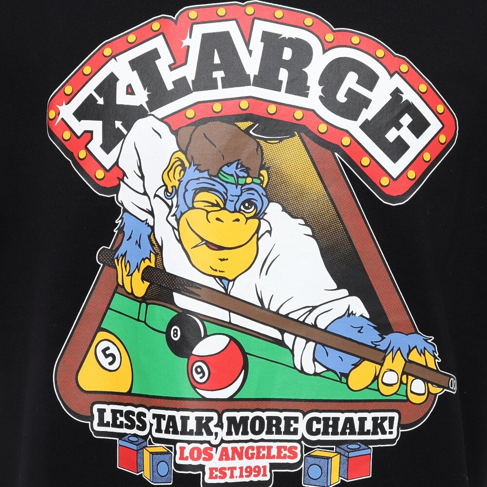 エクストララージ（メンズ、レディース）半袖Tシャツ メンズ XL POOL CLUB  101232011027-BLACK