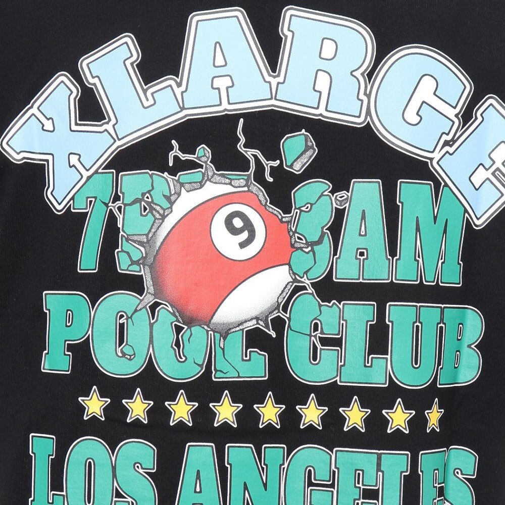 エクストララージ（メンズ、レディース）半袖Tシャツ メンズ XL POOL CLUB  101232011027-BLACK