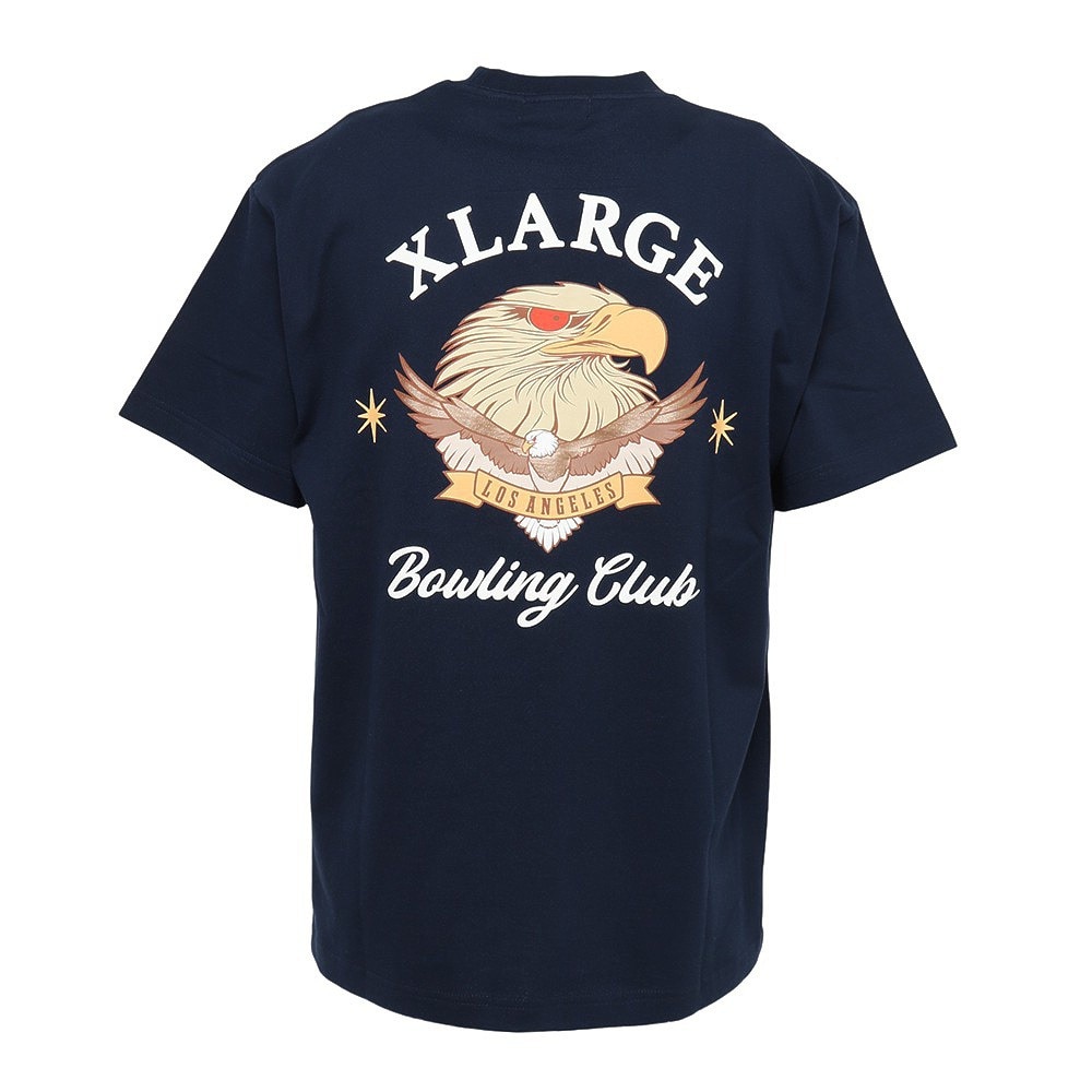 エクストララージ（XLARGE）（メンズ、レディース）半袖Tシャツ メンズ BOWLING CLUB 101232011038-NAVY