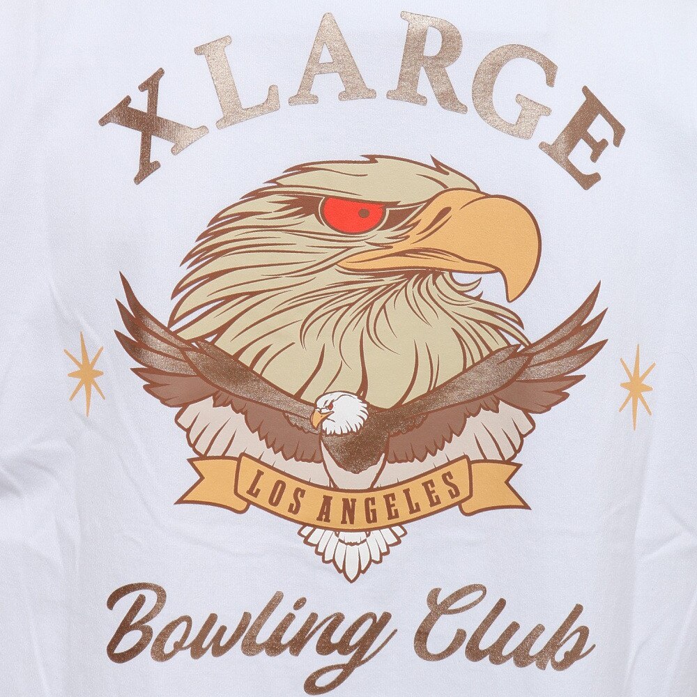 エクストララージ（XLARGE）（メンズ、レディース）半袖Tシャツメンズ BOWLING CLUB  101232011038-WHITE