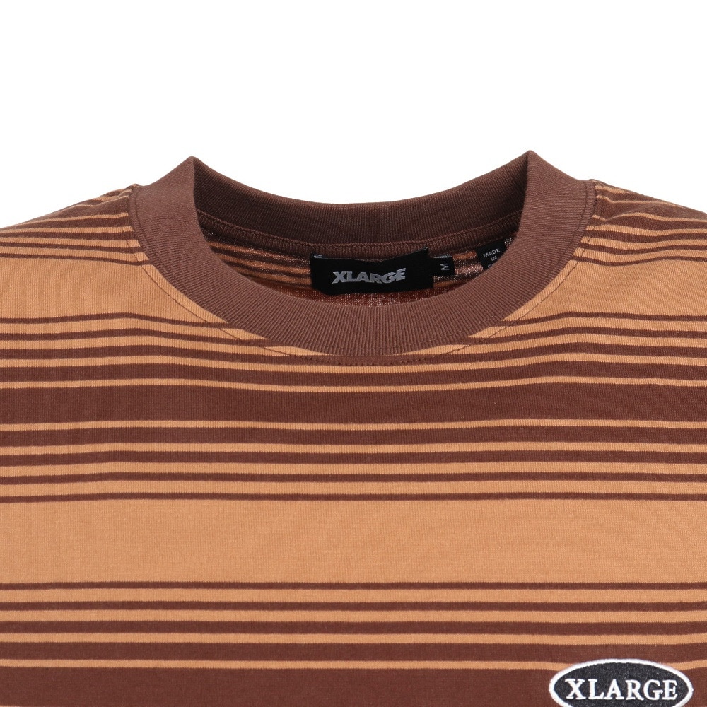 エクストララージ（XLARGE）（メンズ）半袖Tシャツ メンズ EMBROIDERED 101232011044-BROWN