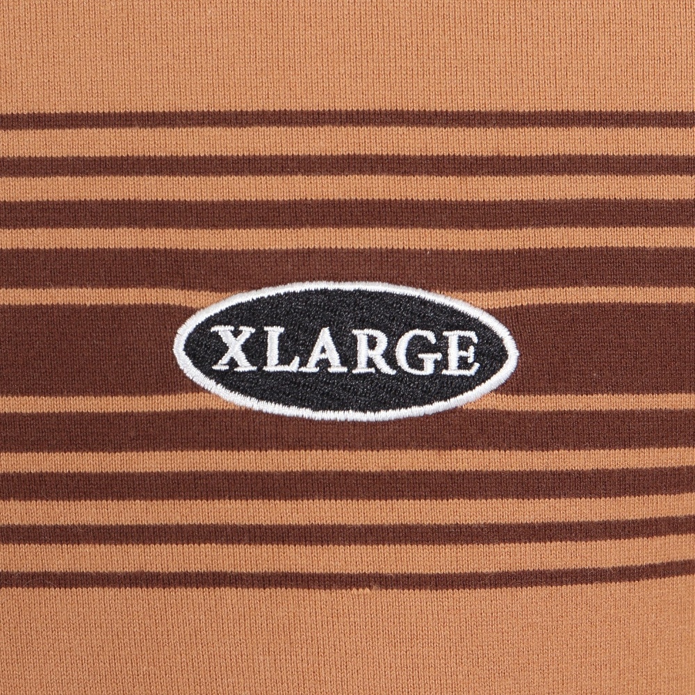 エクストララージ（XLARGE）（メンズ）半袖Tシャツ メンズ EMBROIDERED 101232011044-BROWN