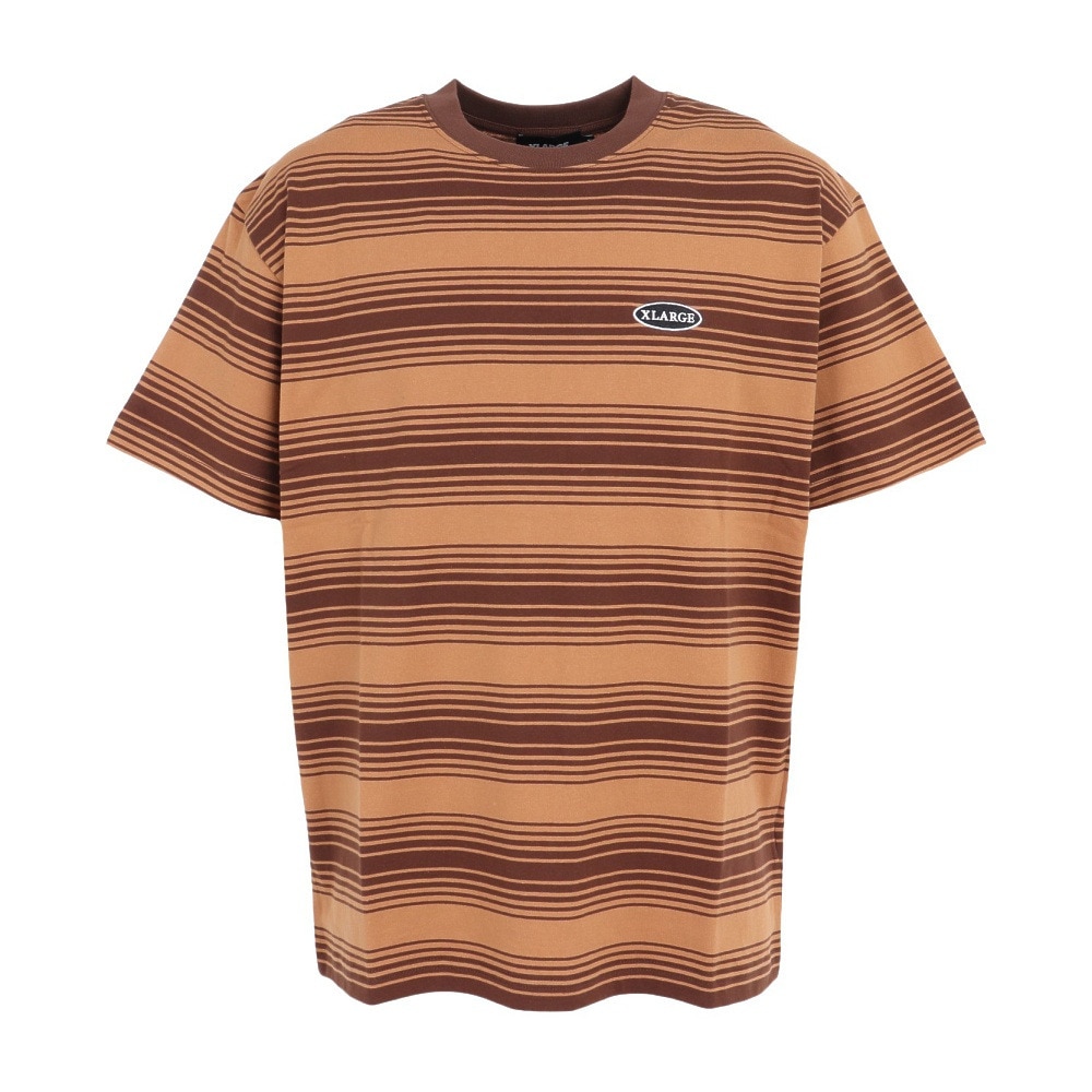 エクストララージ（XLARGE）（メンズ）半袖Tシャツ メンズ EMBROIDERED 101232011044-BROWN