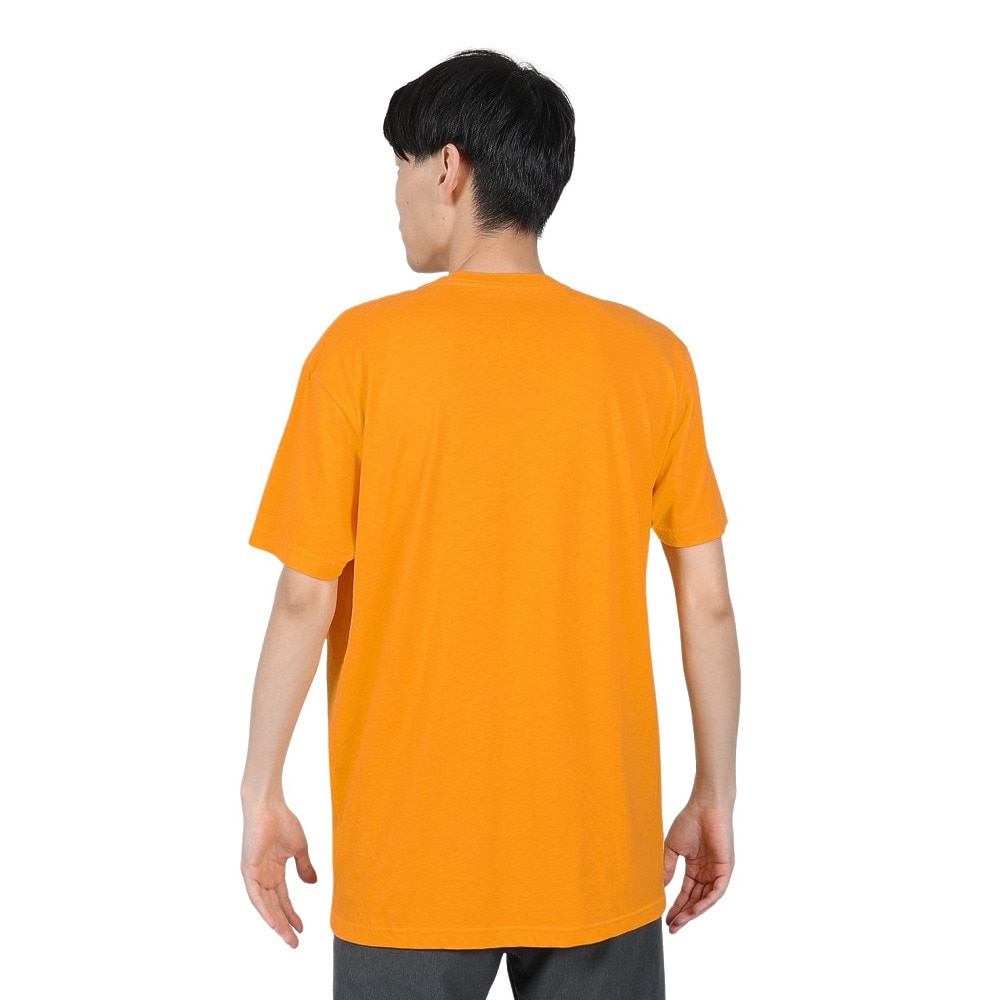 ミッチェルアンドネス（Mitchell&Ness）（メンズ）tシャツ 半袖 イエロー 黄 NCAA ARCH LOGO TEE MICHIG BMTRTP21133-UMIGOLD