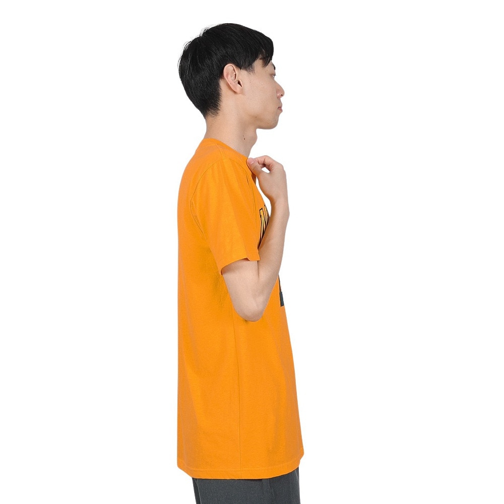 ミッチェルアンドネス（Mitchell&Ness）（メンズ）tシャツ 半袖 イエロー 黄 NCAA ARCH LOGO TEE MICHIG BMTRTP21133-UMIGOLD