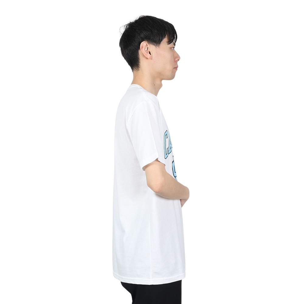 ミッチェルアンドネス（Mitchell&Ness）（メンズ）tシャツ 半袖 ホワイト 白 NCAA ARCH LOGO TEE NORTH BMTRTP21133-UNCWHIT