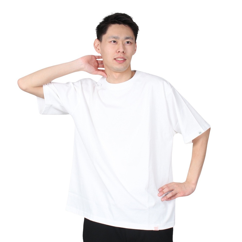 ヤックパック（YAK PAK）（メンズ）半袖Tシャツ メンズ 無地 3510100-07 WHT