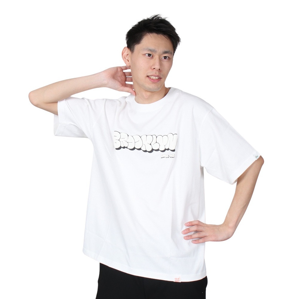 ヤックパック（YAK PAK）（メンズ）半袖Tシャツ メンズ バブルロゴ 3510105-07 WHT