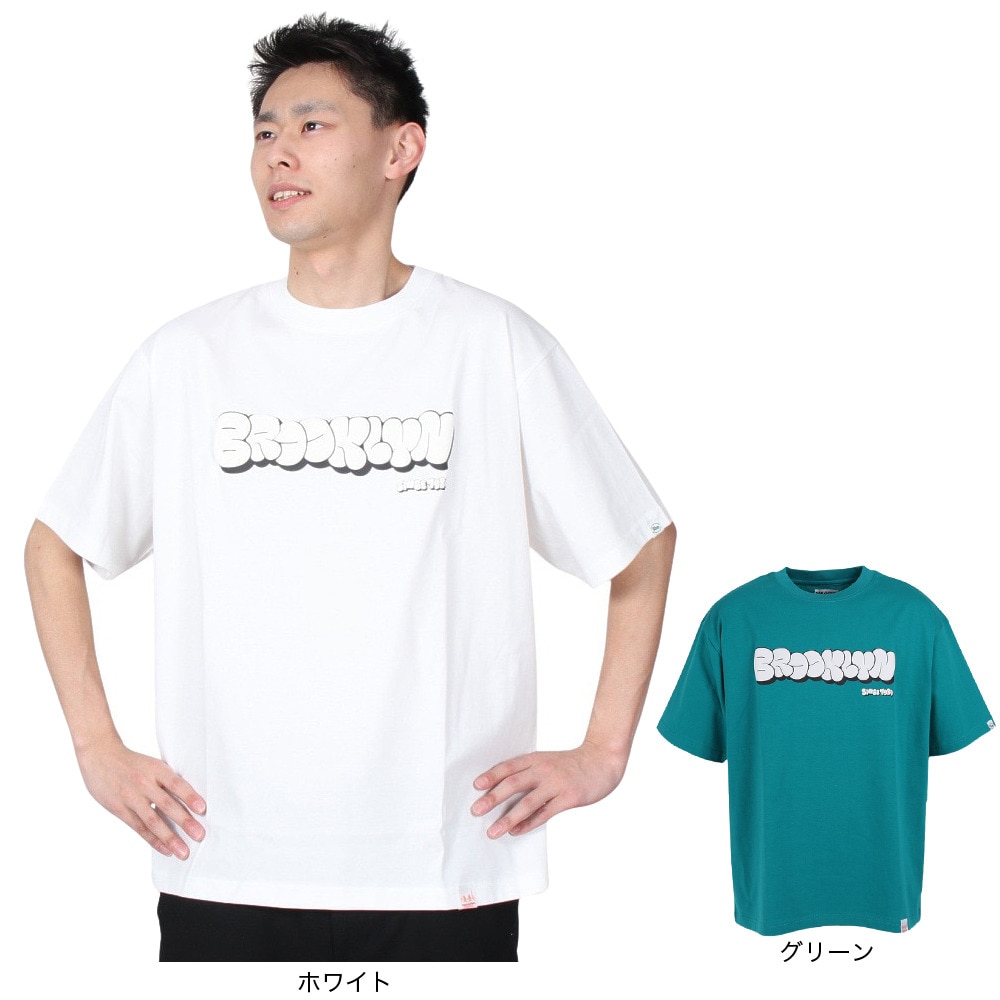 ヤックパック（YAK PAK）（メンズ）半袖Tシャツ メンズ バブルロゴ 3510105-52 GRN