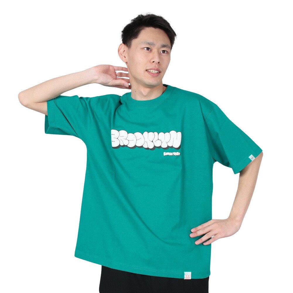 ヤックパック（YAK PAK）（メンズ）半袖Tシャツ メンズ バブルロゴ 3510105-52 GRN