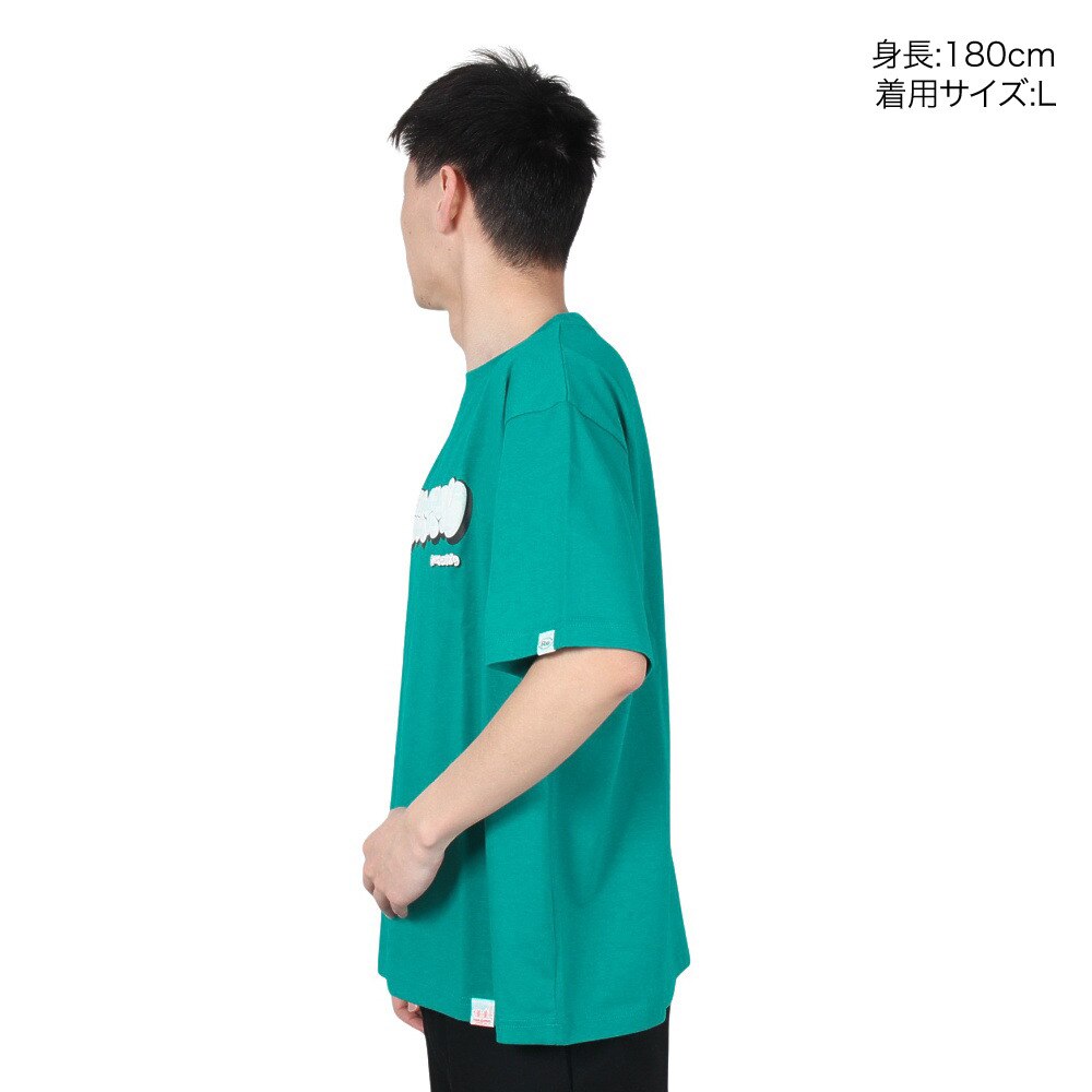 ヤックパック（YAK PAK）（メンズ）半袖Tシャツ メンズ バブルロゴ 3510105-52 GRN