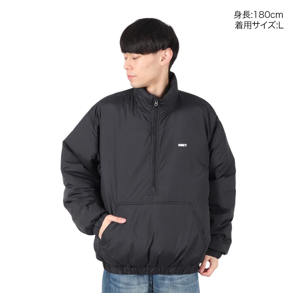 オベイ（OBEY）（メンズ）STUDIO モックネック ジャケット ANORAK 121800544BLKO23F