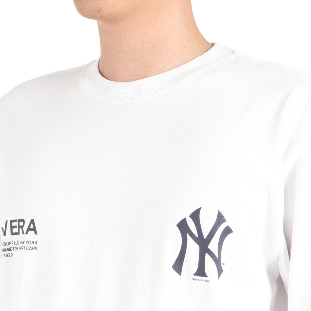 ニューエラ（NEW ERA）（メンズ、レディース）長袖Tシャツ メンズ  MLB Apparel ニューヨーク・ヤンキース WHI 13755419