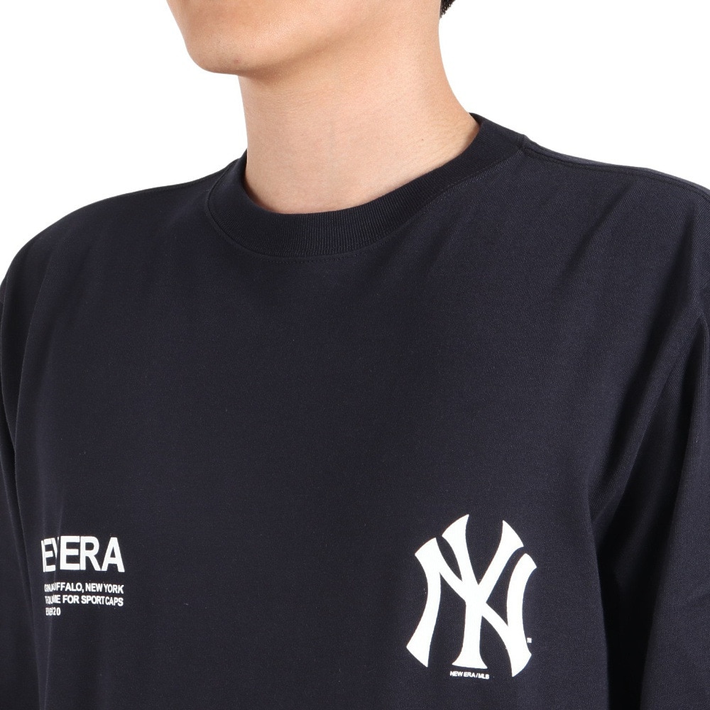 ニューエラ（NEW ERA）（メンズ、レディース）長袖Tシャツ メンズ MLB Apparel ニューヨーク・ヤンキース NVY 13755420