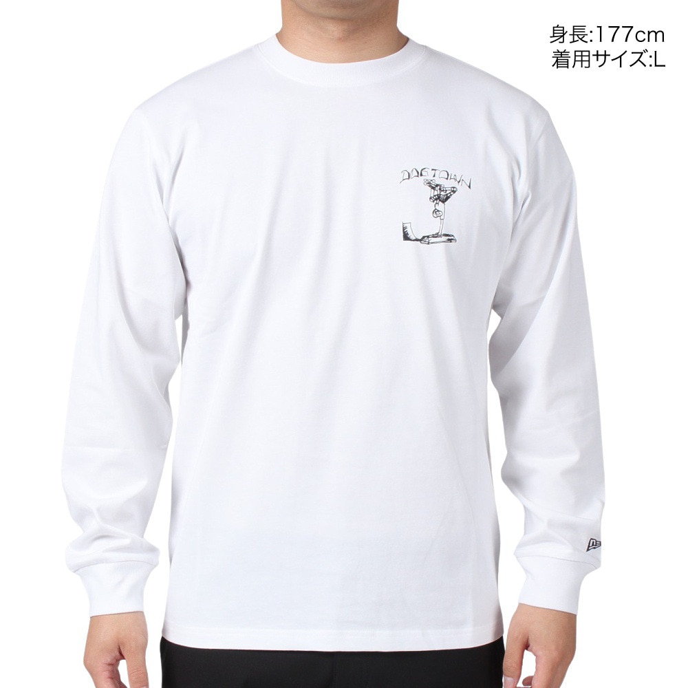ニューエラ（NEW ERA）（メンズ）長袖 コットン Tシャツ DOG