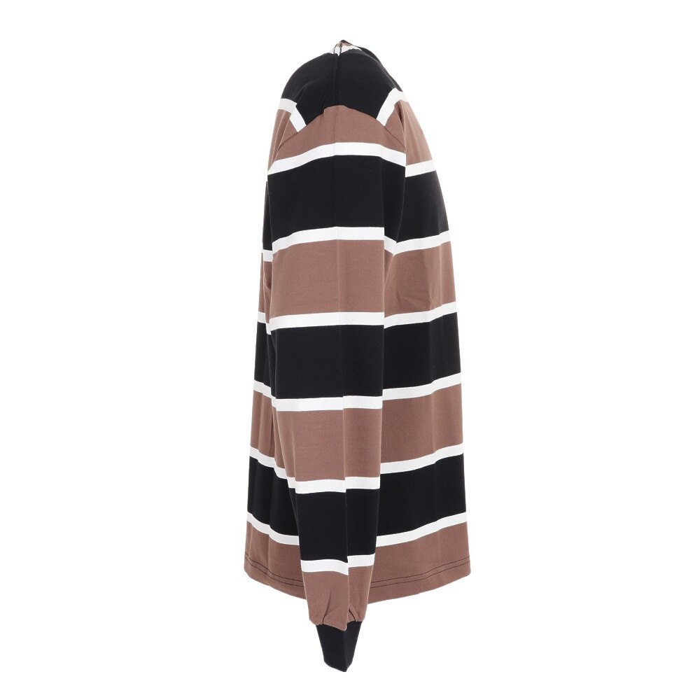 エクストララージ（メンズ）長袖Tシャツ メンズ STANDARD LOGO STRIPED  101233011012-BLACK