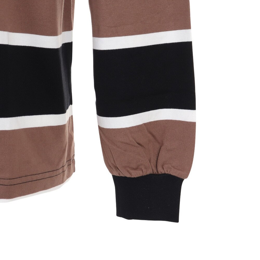 エクストララージ（メンズ）長袖Tシャツ メンズ STANDARD LOGO STRIPED  101233011012-BLACK