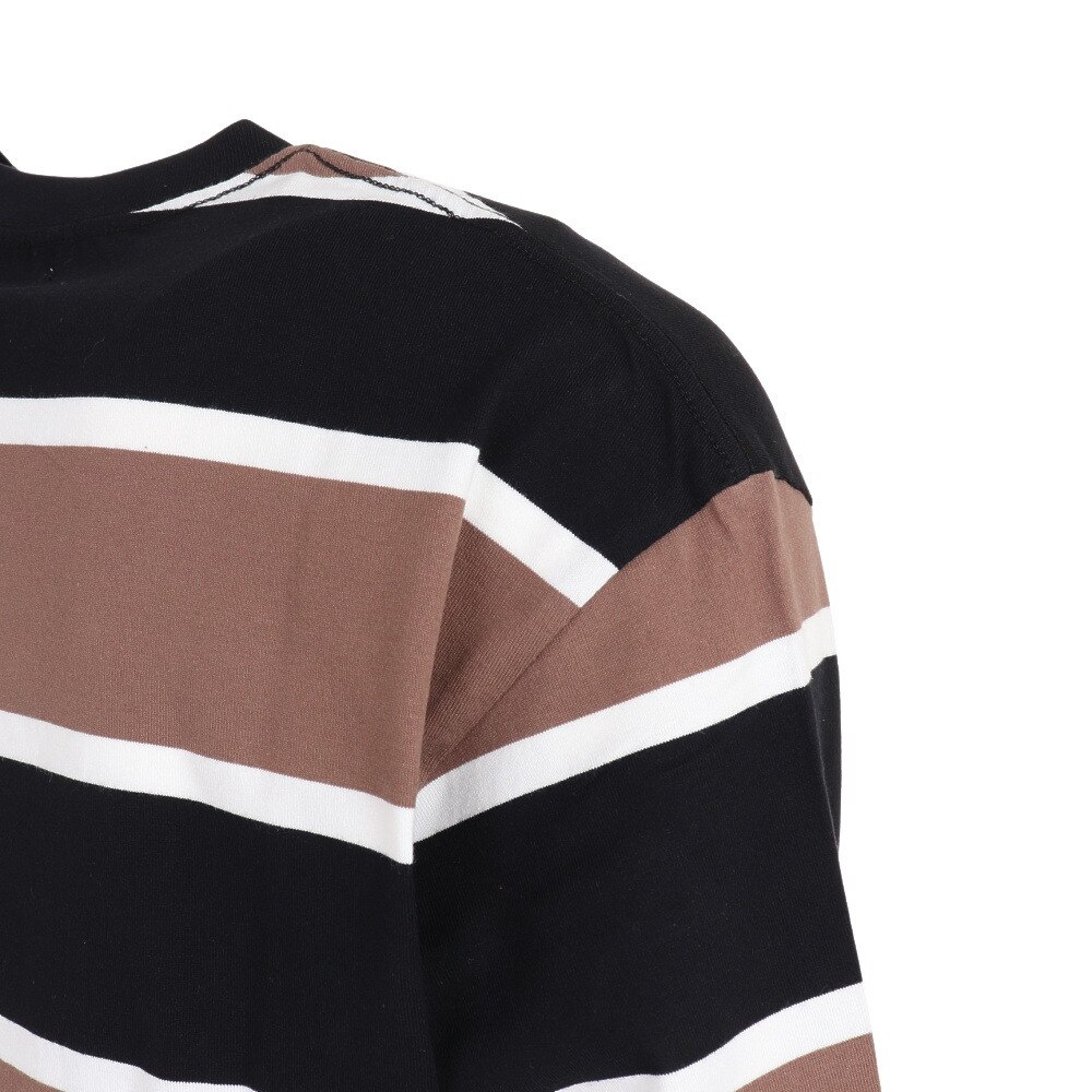 エクストララージ（メンズ）長袖Tシャツ メンズ STANDARD LOGO STRIPED  101233011012-BLACK