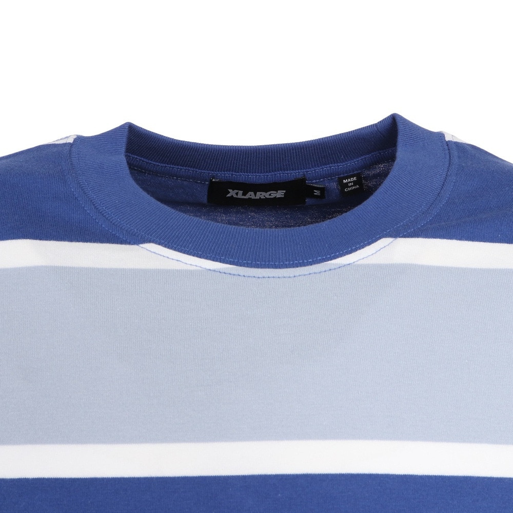 エクストララージ（XLARGE）（メンズ）長袖Tシャツ メンズ STANDARD LOGO STRIPED  101233011012-BLUE