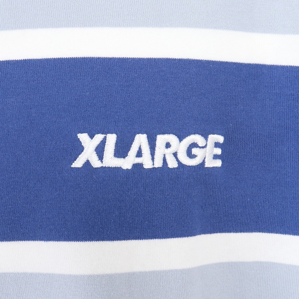 エクストララージ（XLARGE）（メンズ）長袖Tシャツ メンズ STANDARD LOGO STRIPED  101233011012-BLUE