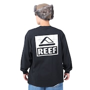リーフ（REEF）（メンズ）SQUARE LOGO 長袖Tシャツ RFTEM2335-BLK