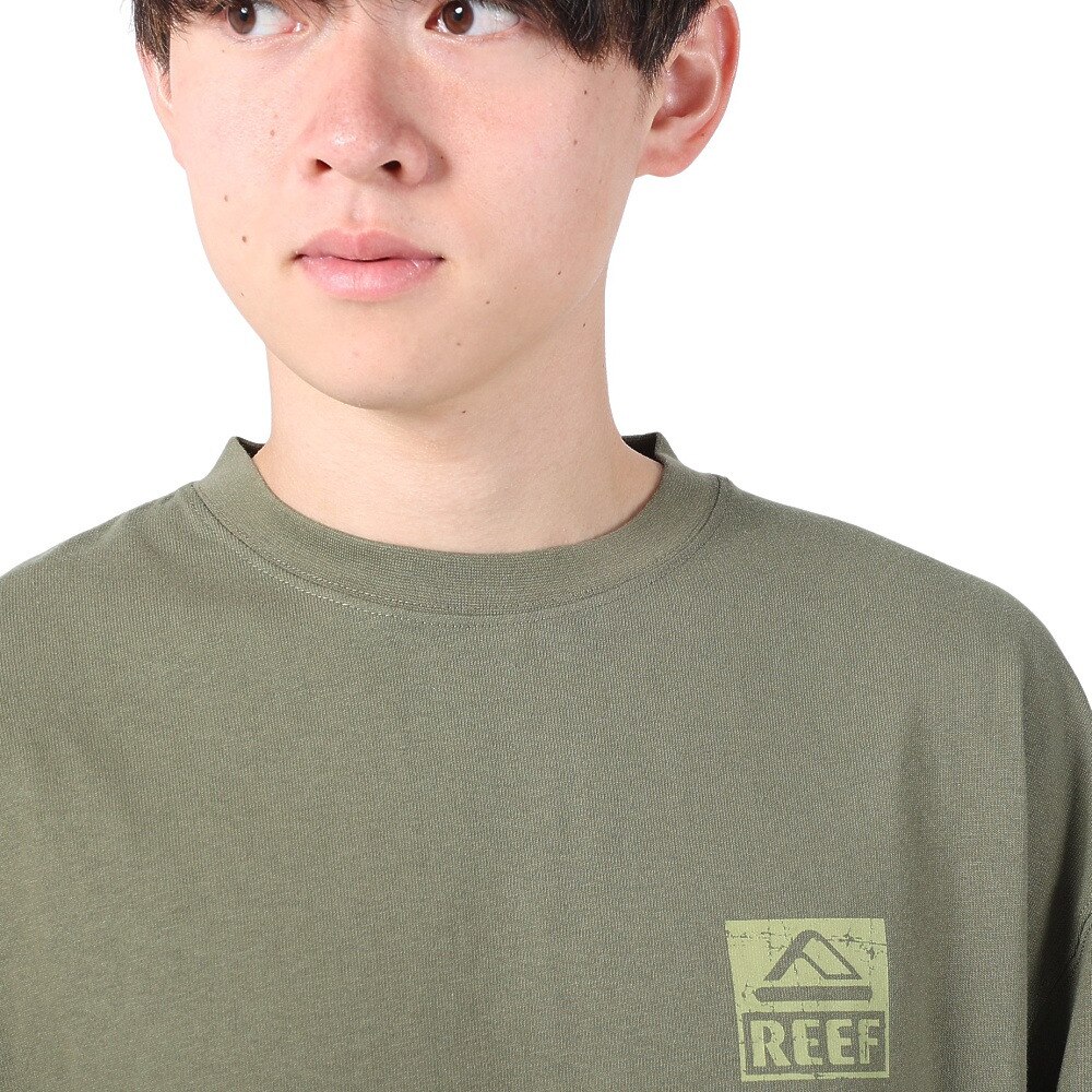 リーフ（REEF）（メンズ）SQUARE LOGO 長袖Tシャツ RFTEM2335-GRN