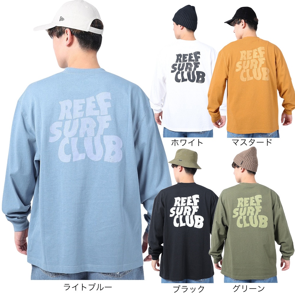 リーフ（REEF）（メンズ）サーフクラブ 長袖Tシャツ RFTEM2336-BLK