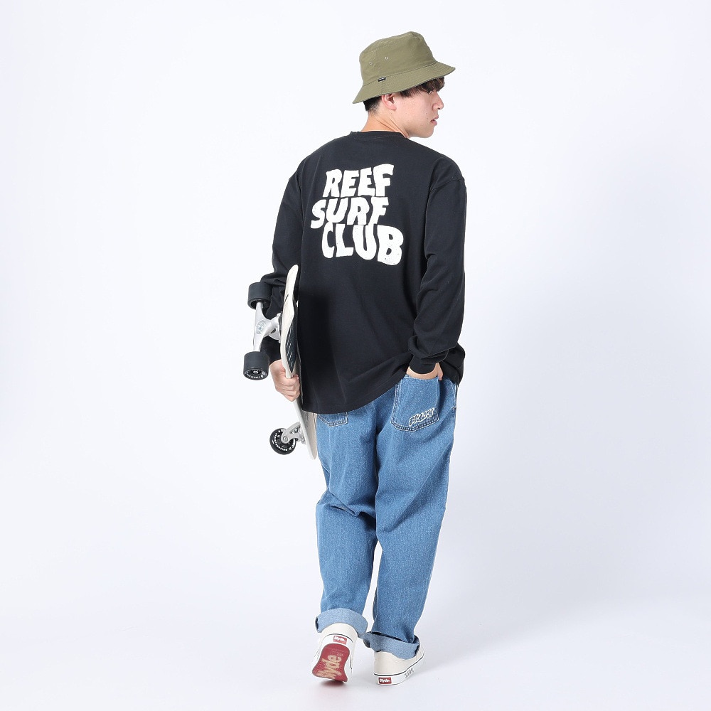 リーフ（REEF）（メンズ）サーフクラブ 長袖Tシャツ RFTEM2336-BLK