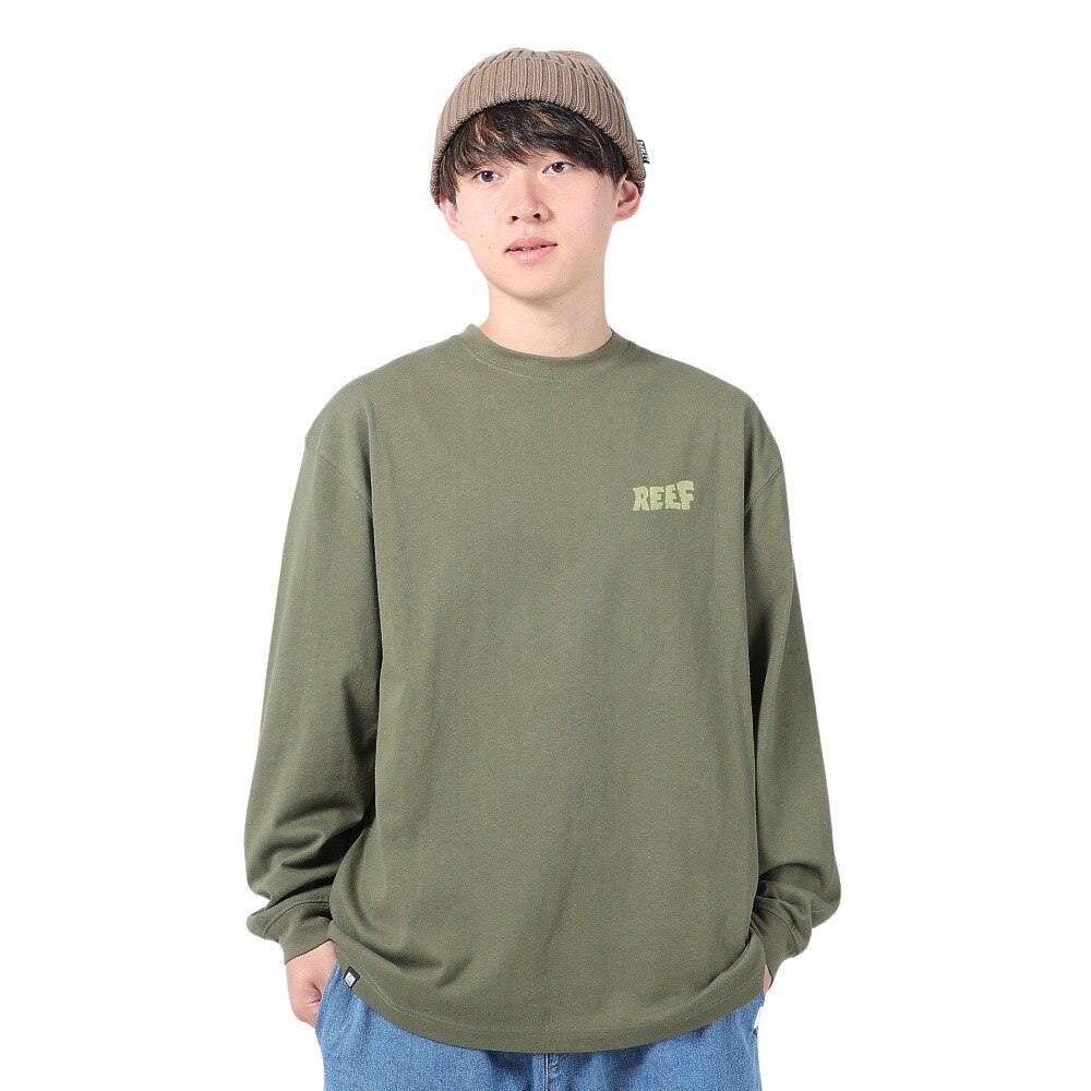リーフ（REEF）（メンズ）SURF CLUB 長袖Tシャツ RFTEM2336-GRN