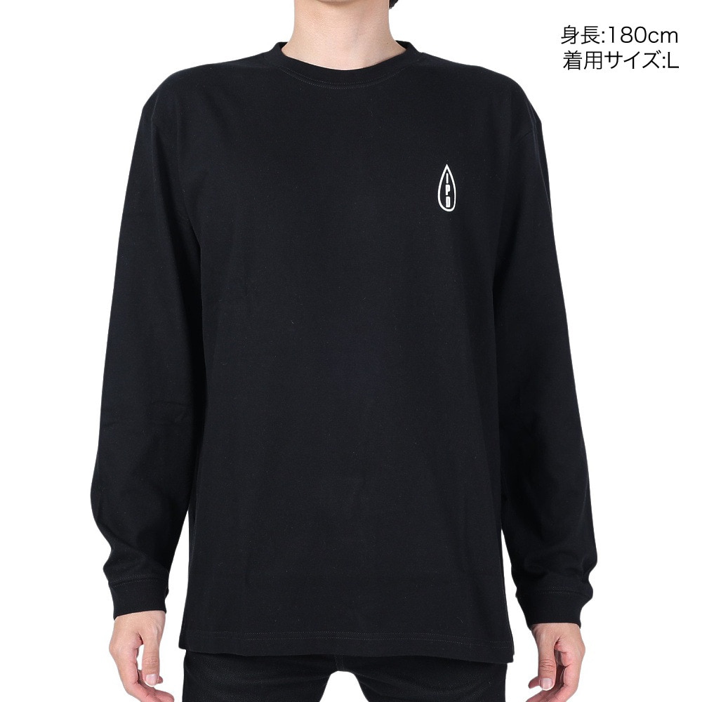 IPD（IPD）（メンズ）SCRIPT 長袖Tシャツ IPDLSSC-602-BK/RB