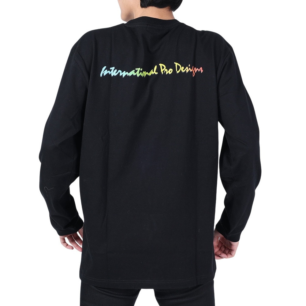IPD（IPD）（メンズ）SCRIPT 長袖Tシャツ IPDLSSC-602-BK/RB