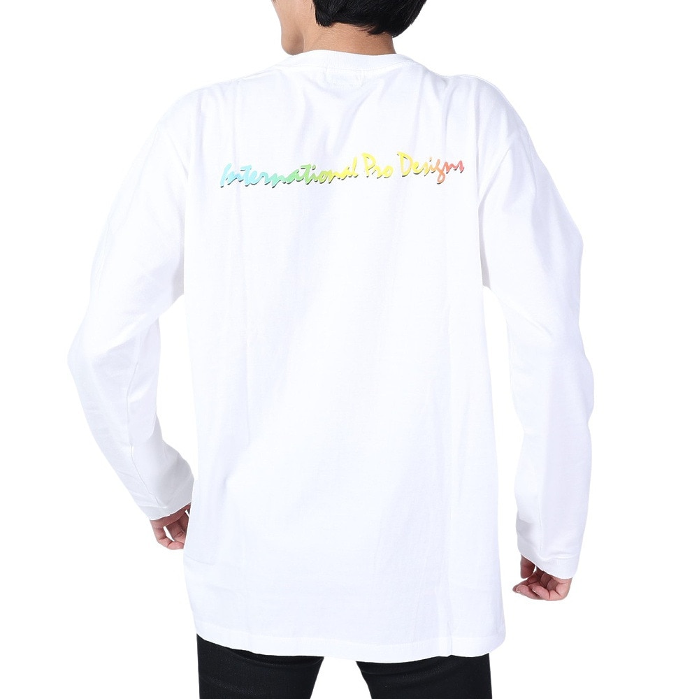 IPD（IPD）（メンズ）SCRIPT 長袖Tシャツ IPDLSSC-602-WT/RB