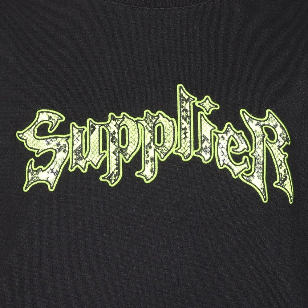 サプライヤー（SUPPLIER）（メンズ）半袖Tシャツ メンズ パイソンアイアンロゴヘビーウェイト 22SSD2-08104-018-BK
