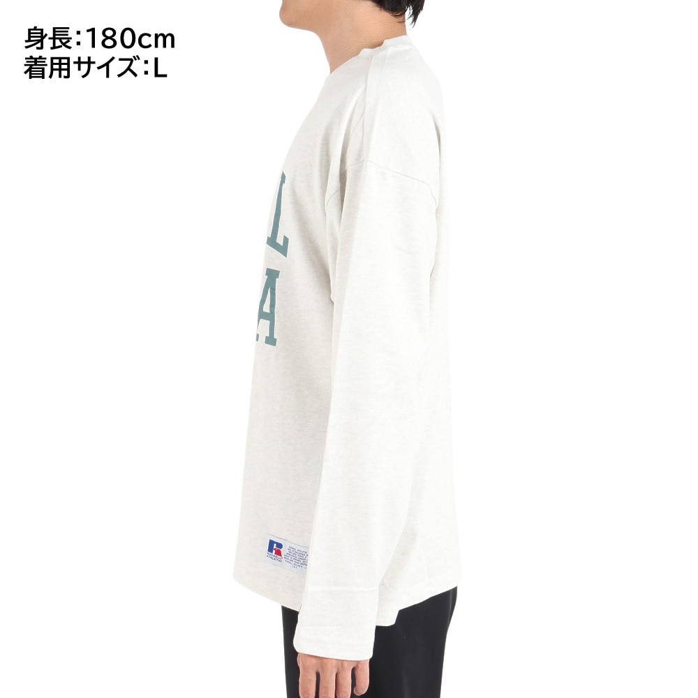 ラッセル（RUSSELL）（メンズ）88/12 ロングスリーブ クルーネックTシャツ Wide RBM23F0006 IVR
