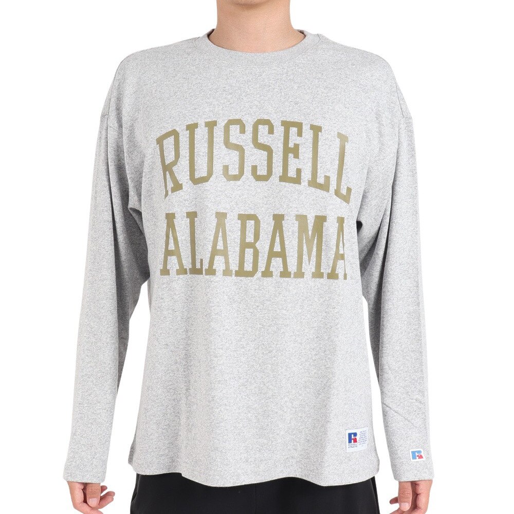 ラッセル（RUSSELL）（メンズ）88/12 ロングスリーブ クルーネックTシャツ Wide RBM23F0006 MGRY