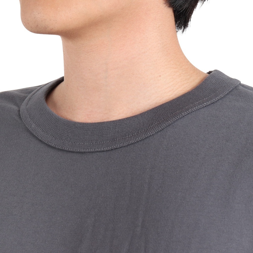 ラッセル（RUSSELL）（メンズ）T/C 長袖クルーネックTシャツ RBM23F0011 CGRY