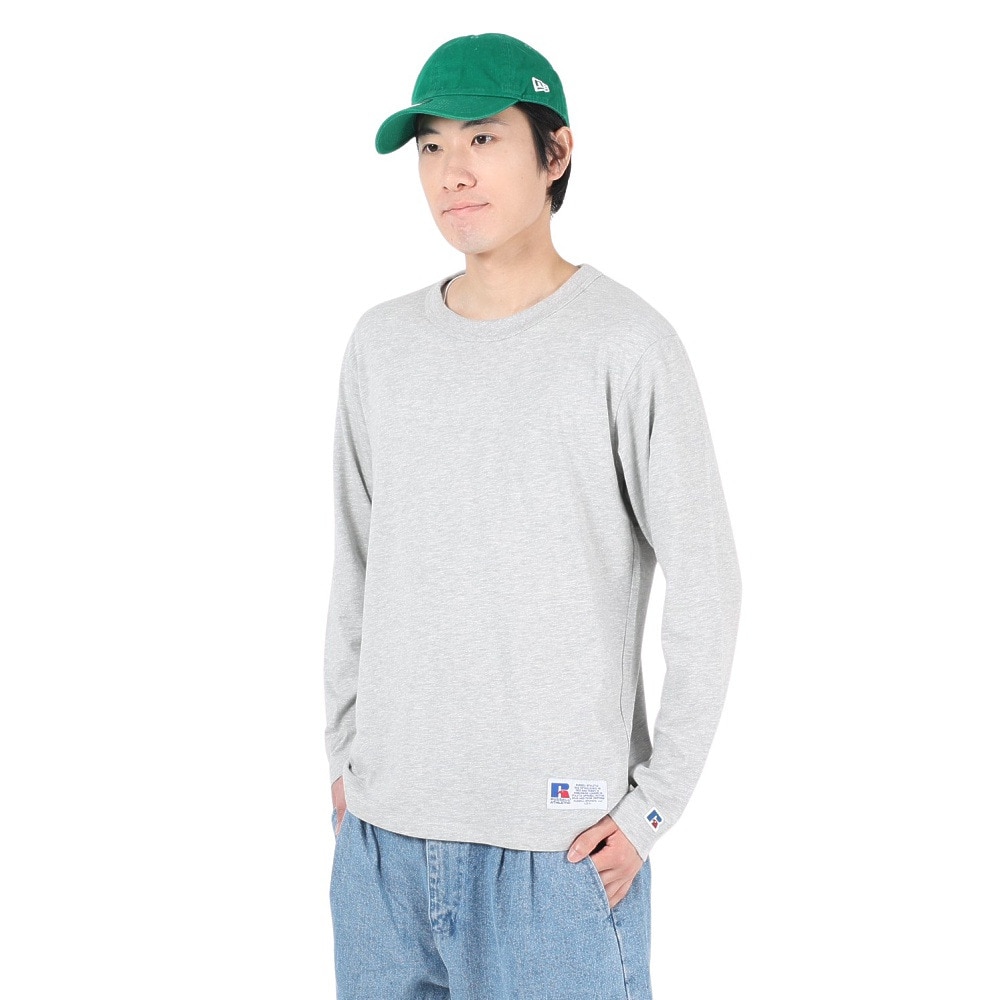 ラッセル（RUSSELL）（メンズ）T/C 長袖クルーネックTシャツ RBM23F0011 MGRY