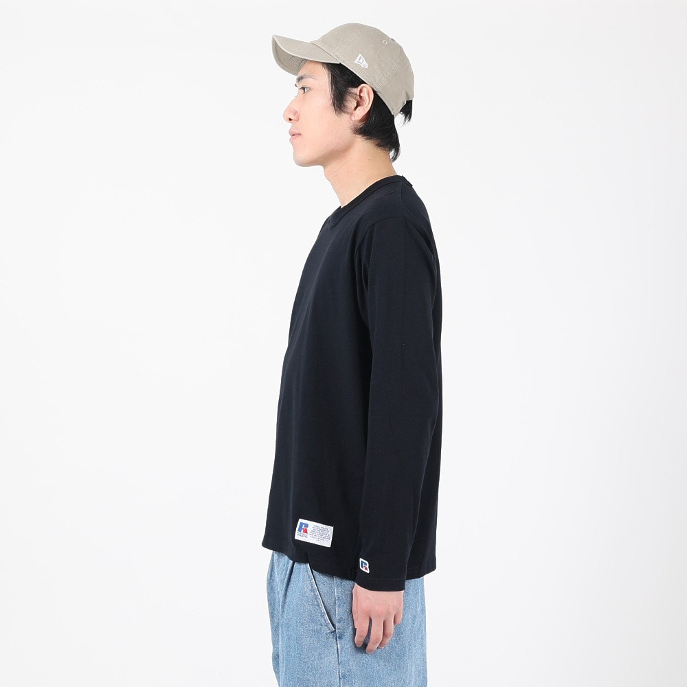 ラッセル（RUSSELL）（メンズ）T/C 長袖クルーネックTシャツ RBM23F0011 NVY